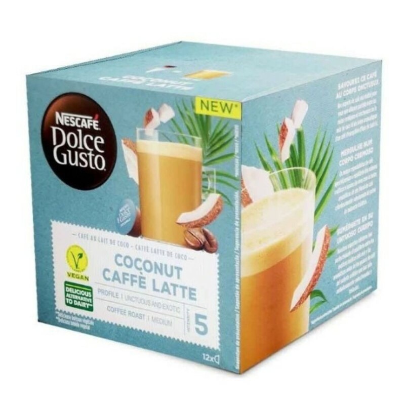 Cu00e1psulas de Cafu00e9 Dolce Gusto Cafu00e9 con leche Coco (12 uds)