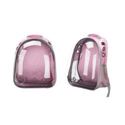 Mochila para Mascotas Rosa Transparente 43 x 26 x 33 cm