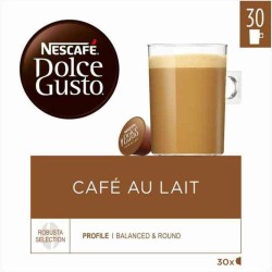 Cu00e1psulas de Cafu00e9 Nescafu00e9 Dolce Gusto Cafe Au Lait 1 unidad 30 unidades