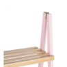 Estantería de Baño Rosa Natural Bambú Madera de pino 40 x 109,3 x 30 cm