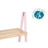 Estantería de Baño Rosa Natural Bambú Madera de pino 40,3 x 81,5 x 30 cm