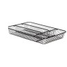 Organizador para Cubiertos Negro Metal 26 x 4,7 x 35,5 cm (6 Unidades)