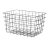 Cesta Multiusos Negro Metal 38,5 x 20,5 x 28 cm Rectangular (6 Unidades)