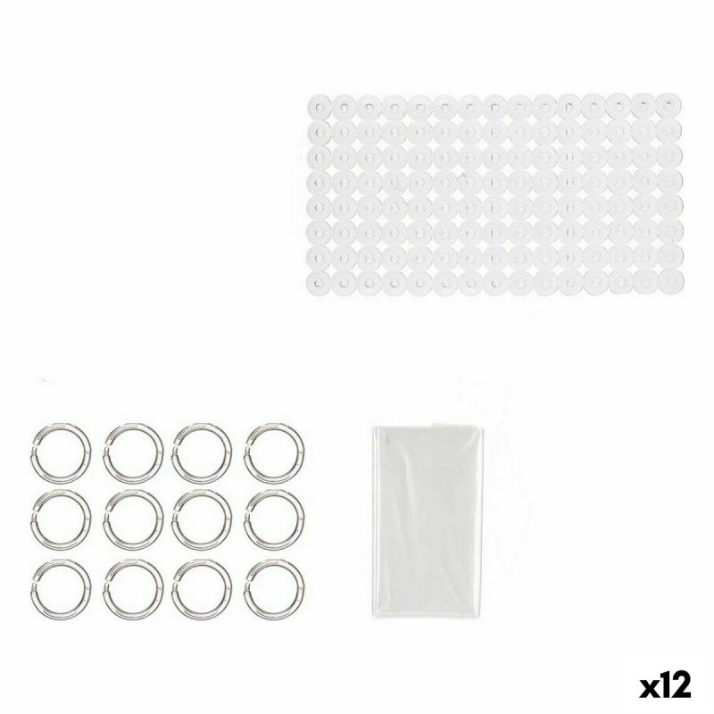 Set de Baño Transparente PVC Polietileno EVA (12 Unidades)