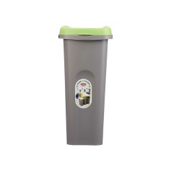 Papelera Stefanplast Verde Gris Plástico 25 L (6 Unidades)