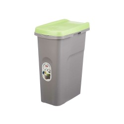 Papelera Stefanplast Verde Gris Plástico 25 L (6 Unidades)