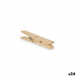 Pinzas para la Ropa Madera 24 Piezas Set (24 Unidades)