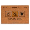 Felpudo Airplane Mode Amarillo Natural 60 x 1 x 40 cm (12 Unidades)