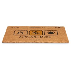 Felpudo Airplane Mode Amarillo Natural 60 x 1 x 40 cm (12 Unidades)