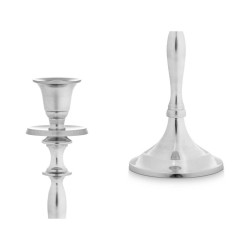 Candelabro Plateado Aluminio 4,5 x 23 x 8 cm (8 Unidades)