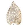 Figura Decorativa Hoja Dorado Metal 40,5 x 4 x 26 cm (6 Unidades)