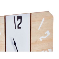 Reloj de Mesa Blanco Metal Madera MDF 22 x 28 x 7 cm (6 Unidades)