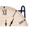 Reloj de Mesa Negro Metal Madera MDF 19 x 21 x 9 cm (6 Unidades)