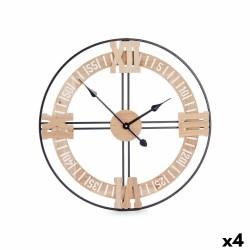 Reloj de Pared Negro Metal...