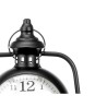 Reloj de Mesa Lámpara Negro Metal 17 x 25 x 11,3 cm (4 Unidades)