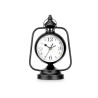 Reloj de Mesa Lámpara Negro Metal 17 x 25 x 11,3 cm (4 Unidades)