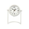 Reloj de Mesa Blanco Metal 15,5 x 20 x 11 cm (4 Unidades)