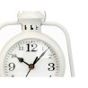 Reloj de Mesa Lámpara Blanco Metal 17 x 25 x 11,3 cm (4 Unidades)