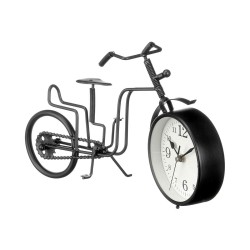 Reloj de Mesa Bicicleta Negro Metal 33 x 21 x 4 cm (4 Unidades)