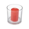 Vela Perfumada 10 x 10 x 10 cm (6 Unidades) Vaso Frutos rojos