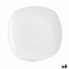 Plato Llano Quid Novo Vinci Blanco Ceru00e1mica u00d8 26,6 cm 26,6 cm (6 Unidades) (Pack 6x)