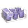 Set de Velas Perfumadas 16 x 6,5 x 11 cm (12 Unidades) Vaso Lavanda