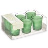 Set de Velas Perfumadas 16 x 6,5 x 11 cm (12 Unidades) Vaso Jazmín