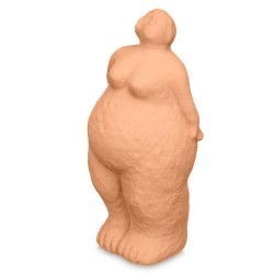 Figura Decorativa Naranja Dolomita 14 x 34 x 12 cm (6 Unidades) Mujer De pie