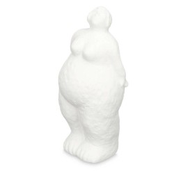 Figura Decorativa Blanco Dolomita 14 x 34 x 12 cm (6 Unidades) Mujer De pie