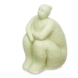 Figura Decorativa Verde Dolomita 18 x 30 x 19 cm (4 Unidades) Mujer Sentado