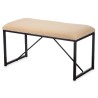 Banco Beige Metal Tela 81 x 42 x 38 cm