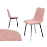 Silla Rosa Tela 45 x 89 x 53 cm Elegante (4 Unidades)