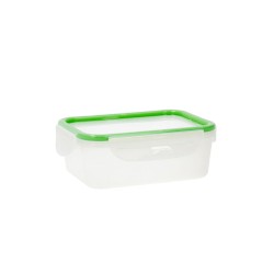 Fiambrera Quid Greenery 1 L Transparente Plu00e1stico 13 x 18 x 6,8 cm - 1 L (4 Unidades) (Pack 4x)