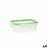 Fiambrera Quid Greenery 1 L Transparente Plu00e1stico 13 x 18 x 6,8 cm - 1 L (4 Unidades) (Pack 4x)