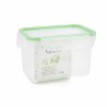 Fiambrera Hermu00e9tica Quid Greenery 1,8 L Transparente Plu00e1stico (Pack 4x)