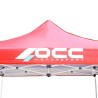 Carpa OCC Motorsport Racing Rojo Poliéster 420D Oxford 3 x 3 m