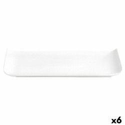 Plato Quid Chef Baguette Ceru00e1mica Blanco (25 x 12 cm) (Pack 6x)