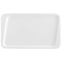 Plato de Postre Quid Chef Ceru00e1mica Blanco 25 x 15 cm (6 Unidades) (Pack 6x)