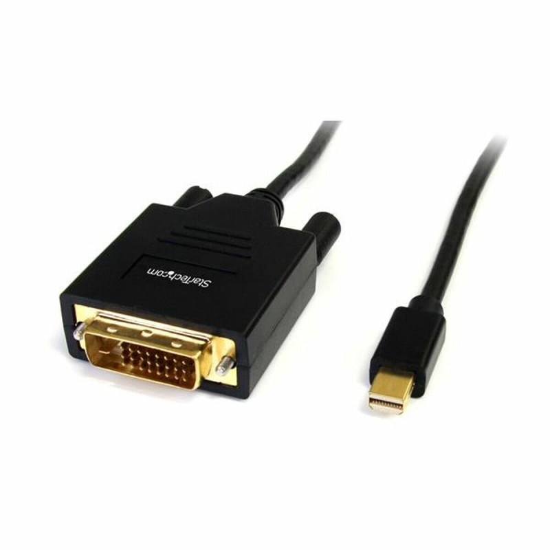 Adaptador Mini DisplayPort a DVI Startech MDP2DVIMM6      (1,8 m) Negro 1.8 m