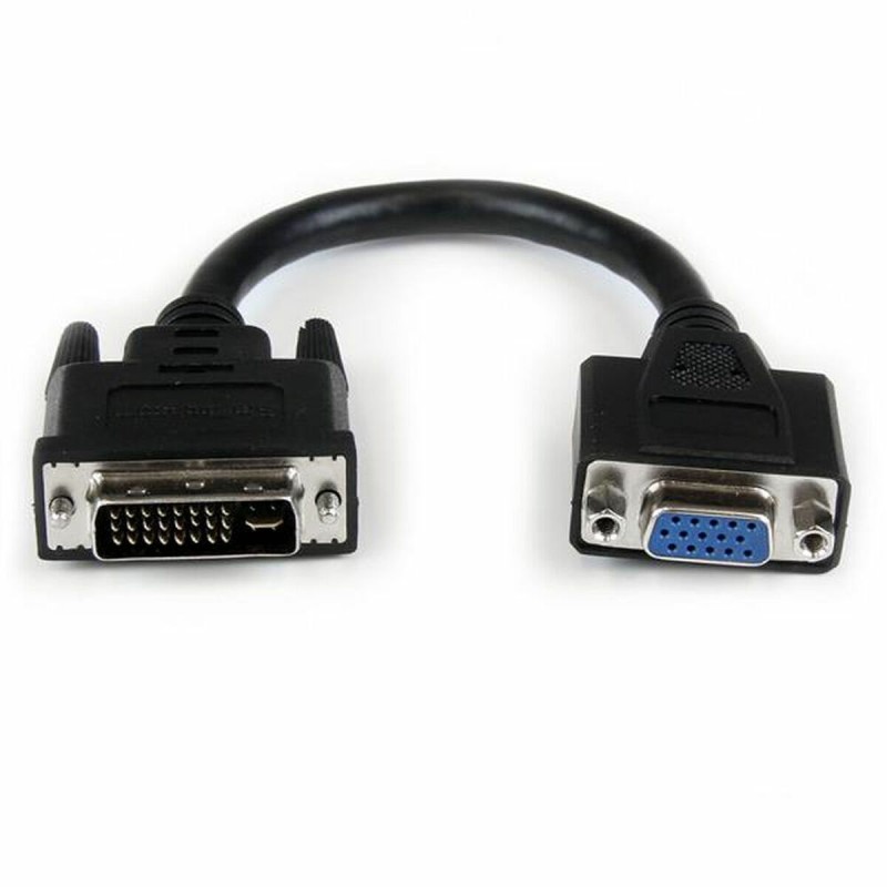 Cable DVI-I a VGA Startech DVIVGAMF8IN     Negro 0,2 m