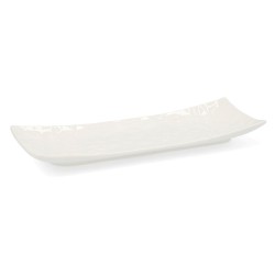 Bandeja de Aperitivos Quid Select Blanco Ceru00e1mica 20,5 x 7,5 cm (6 Unidades) (Pack 6x)