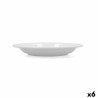 Plato Hondo Bidasoa Glacial Ceru00e1mica Blanco (23 cm) (Pack 6x)