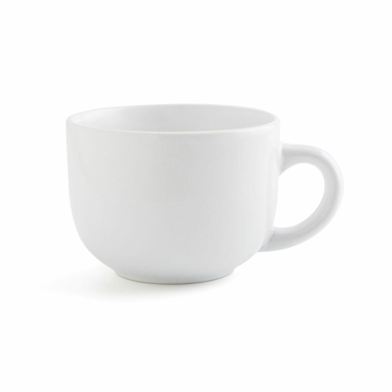 Taza Quid Snow Blanco Ceru00e1mica 400 ml (6 Unidades) (Pack 6x)