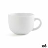 Taza Quid Snow Blanco Ceru00e1mica 400 ml (6 Unidades) (Pack 6x)