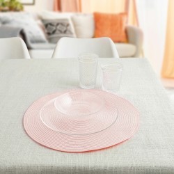 Mantel Individual Quid Vita Peoni Rosa Plu00e1stico 38 cm (Pack 12x)