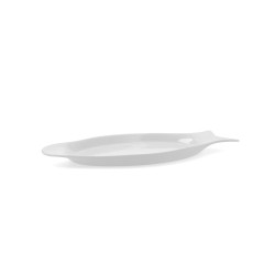 Fuente de Cocina Quid Gastro Ceru00e1mica Blanco (32.5 x 15,5 x 2,5 cm) (Pack 6x)