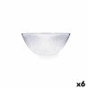 Bandeja de Aperitivos Quid Lonja Transparente Vidrio (6 Unidades) (Pack 6x)