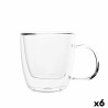 Taza Quid Serenia 200 ml Transparente Vidrio 6 Unidades (Pack 6x)