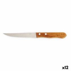 Cuchillo para Carne Amefa Steak Madera Acero Metal 12 Unidades 20,5 cm (Pack 12x)