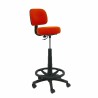 Taburete Ergonómico P&C LB305RN Con ruedas Naranja Naranja Oscuro 117 cm